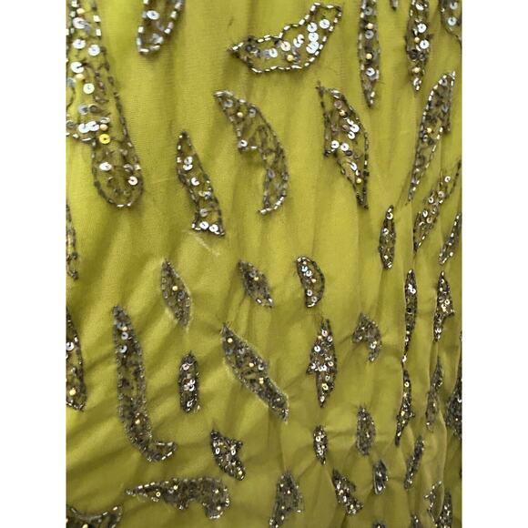 NWT Mac Duggal 5124 Women's Olive Green Beaded Long Sleeve Evening Gown Size 20 - Picture 14 of 16